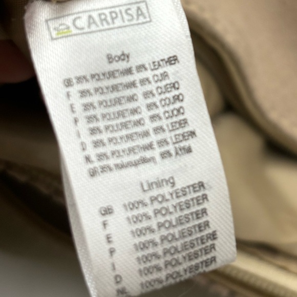 🇮🇹 CARPISA VERA PELLE Italian Leather Suede Crossbody Bag - Picture 16 of 16